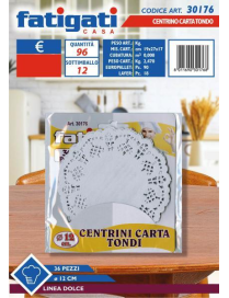 CENTRINO CARTA TONDO 12 CENTIMETRI 36 PEZZI