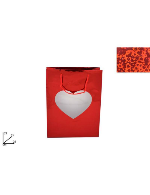 HEART SHOWCASE GIFT ENVELOPE 33x25x10cm