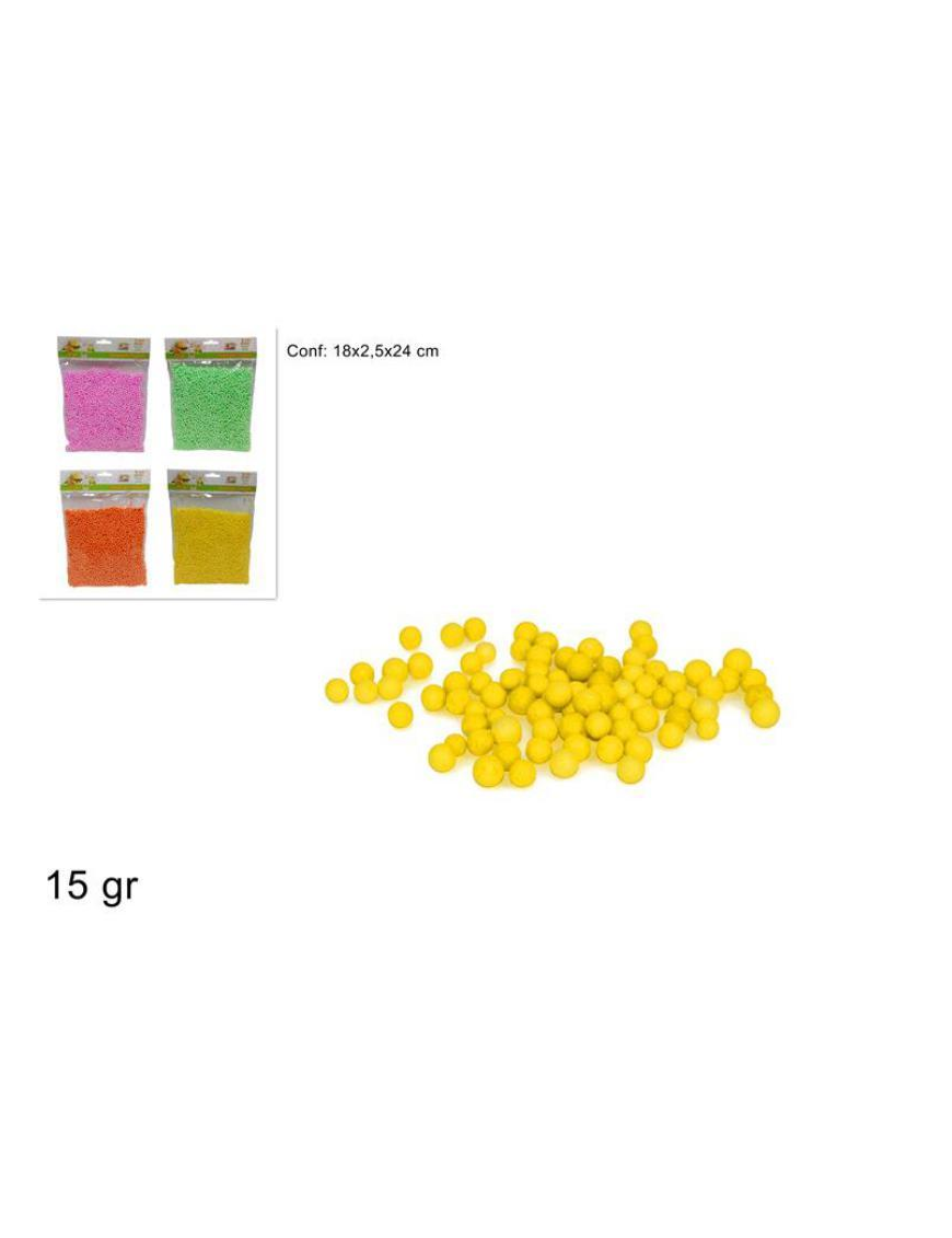 ASSORTED POLYSTYRENE BALLS 15 GRAMS