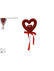 SPILLONE CUORE DOPPIO GLITTER