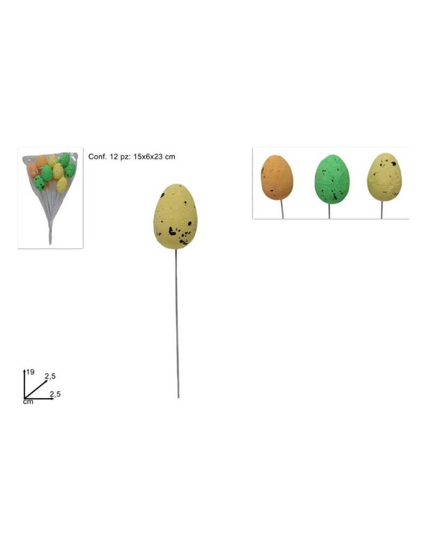 PIN 19cm WITH COLOR EGGS 12pcs