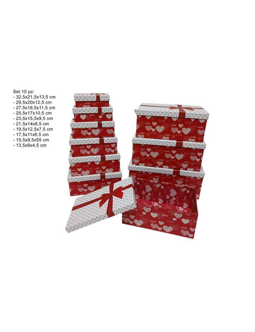 SCATOLE S.VALENTINO 10 pezzi MISURE ASSORTITE