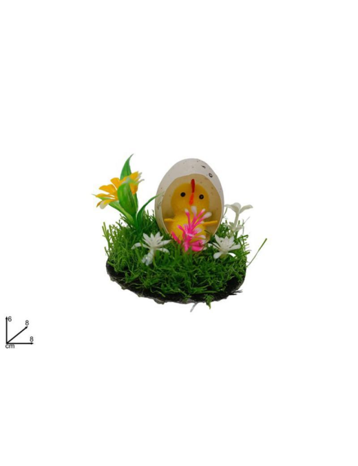 CHICK ON GRASS 6 centimetres