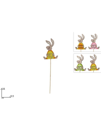 SPILLONE 25 centimetri CONIGLIO HAPPY EASTER