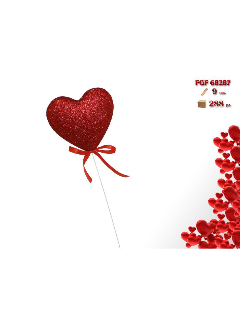 HEART PIN 9cm 1 piece
