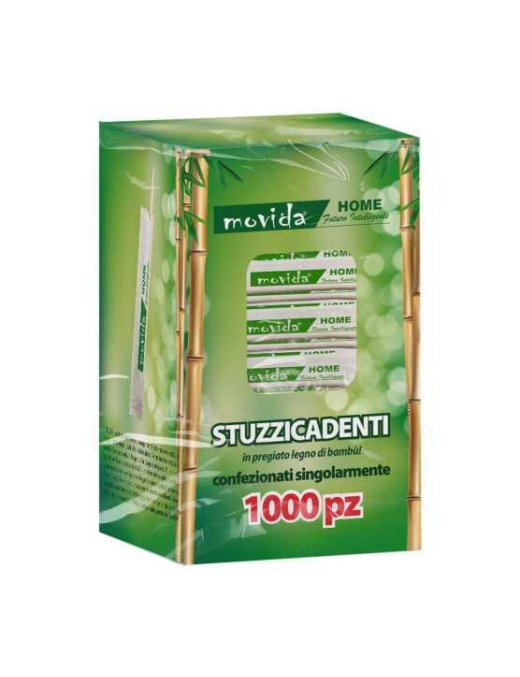 BAMBOO LINE TOOTHPICKS WRAPPED 1000 pieces