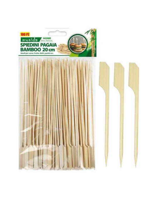 LINEA BAMBOO SPIEDINI SPADA 20cm 100pezzi