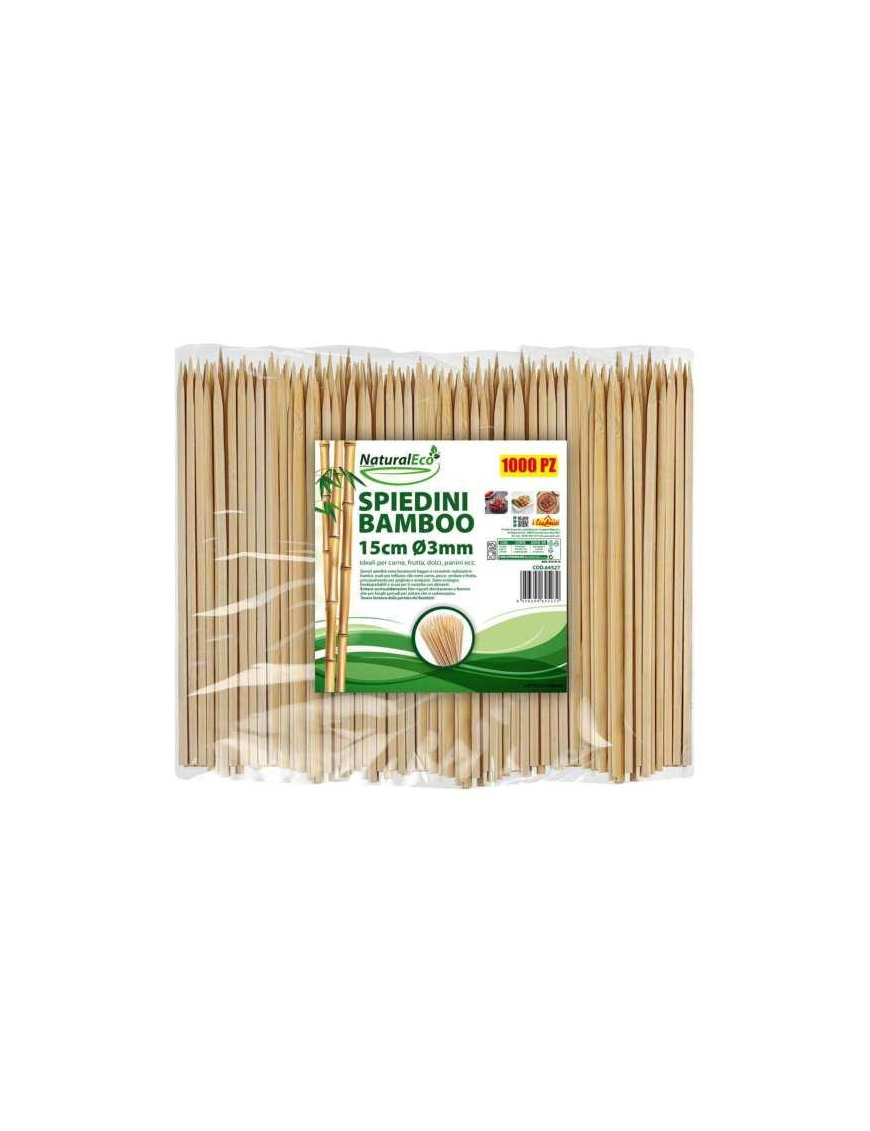 BAMBOO LINE SKEWERS 3mm 15cm 1000 pieces