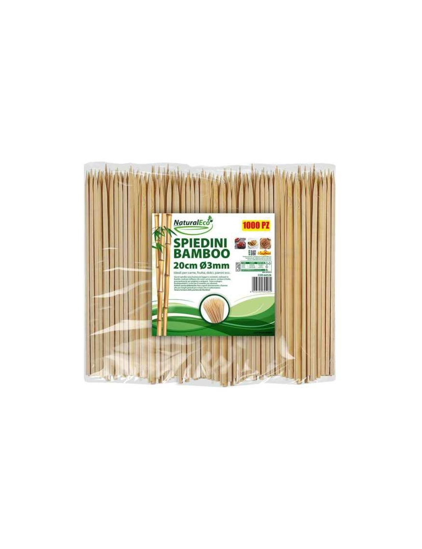 LINEA BAMBOO SPIEDINI 3mm 20cm 1000pezzi