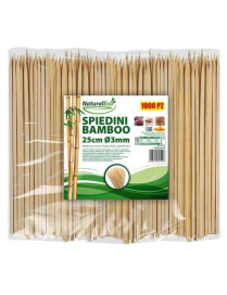 LINEA BAMBOO SPIEDINI 3mm 25cm 1000pezzi