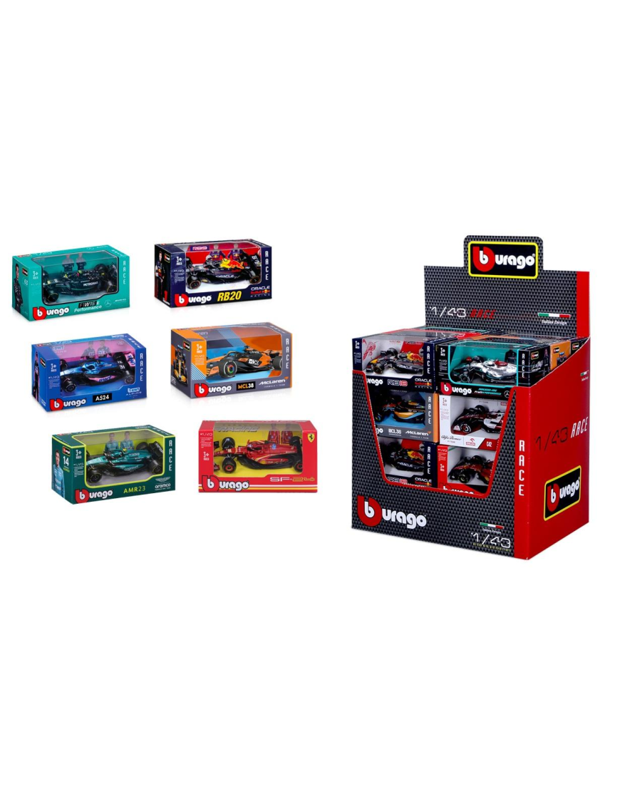 FERRARI 1:43 SCALE ASSORTED F1 COLLECTION