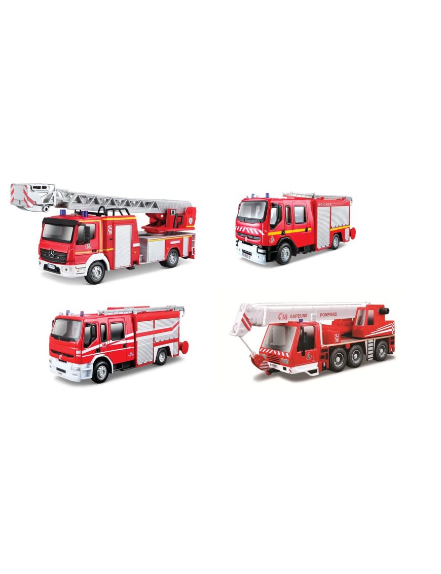 BURAGO 1:50 SCALE FIRE TRUCKS
