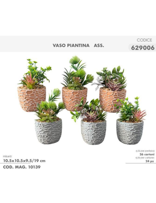 ASSORTED ARTIFICIAL SUCCULENT PLANT 19cm