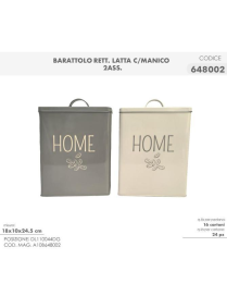 LINEA LATTA BARATTOLO RETTANGOLARE 18x10x24cm