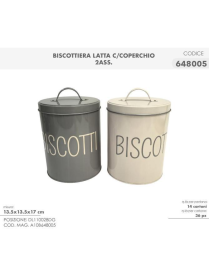 LINEA ROUND COOKIE TIN 13x17cm