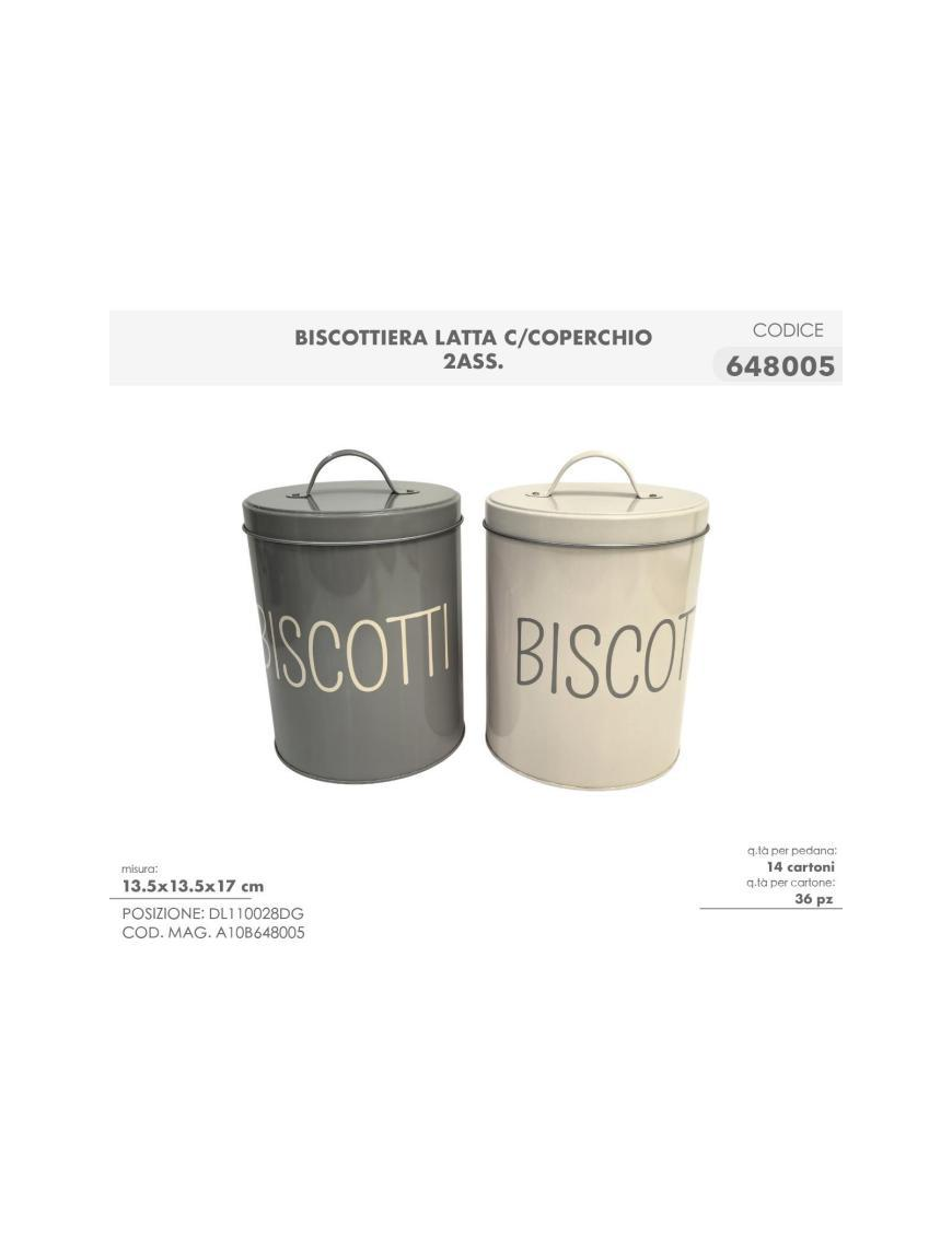LINEA ROUND COOKIE TIN 13x17cm