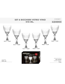 FUJION BICCHIERE VINO 210ml 6pz