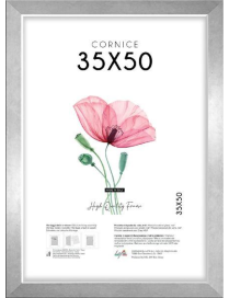 CORNICE QUADRA ARGENTO 35x50cm