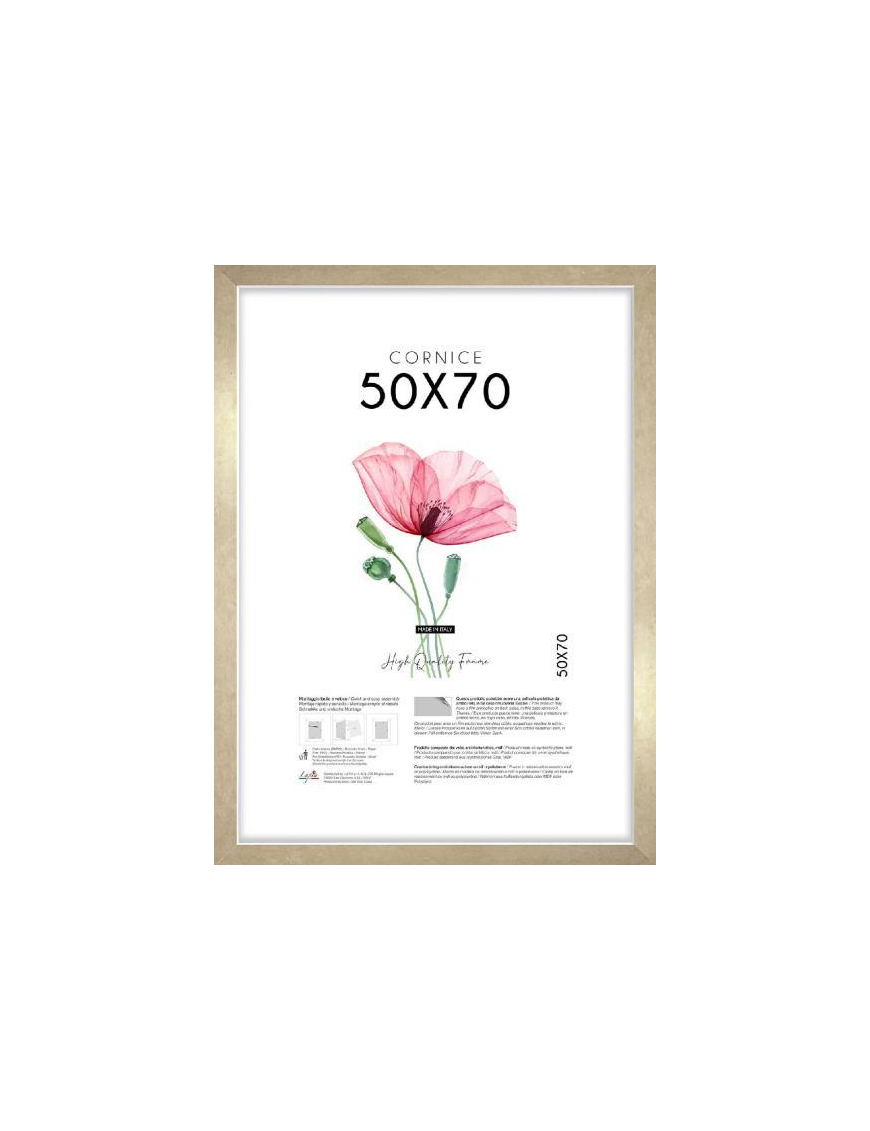 GOLD SQUARE FRAME 50x70cm