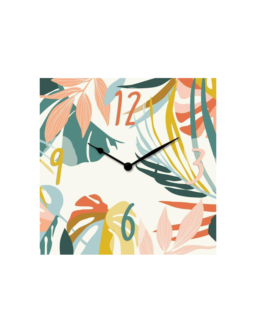 OROLOGIO CLOCKART 30x30 FOLIAGE