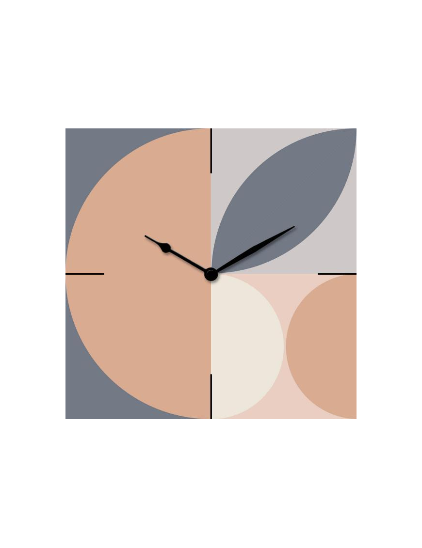 CLOCKART 30x30 GEOMETRIC CLOCK