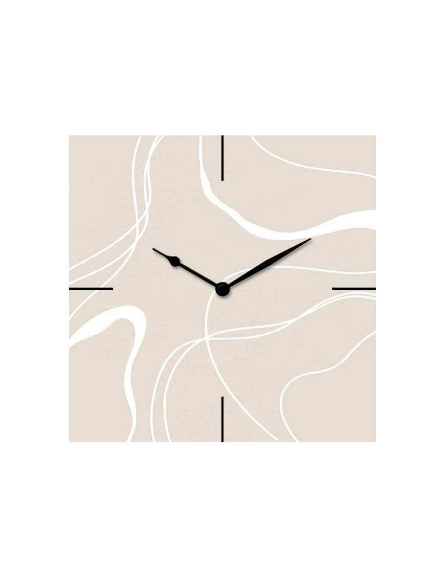 CLOCKART CLOCK 30x30 ORGANIC ABSTRACT