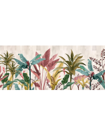 WORLD PAINTING 52x122cm BANANA LEAVES