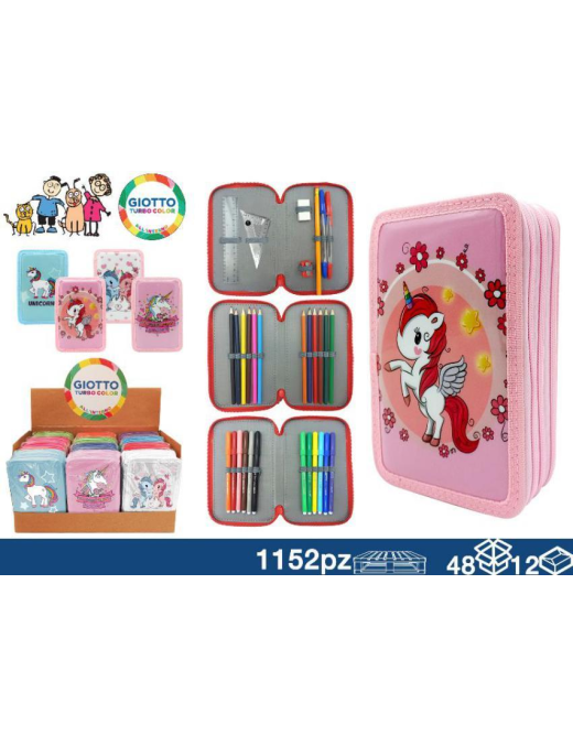 GIOTTO UNICORNO 3 ZIPPER CASE