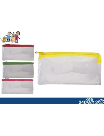 TRANSPARENT PENCIL CASE 19x10cm