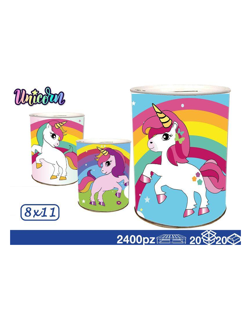UNICORN PIGGY BANK 8x11cm