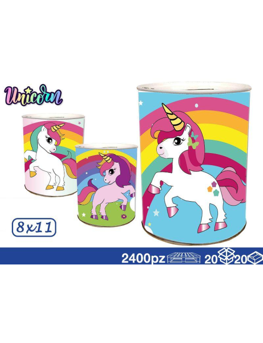 UNICORN PIGGY BANK 8x11cm