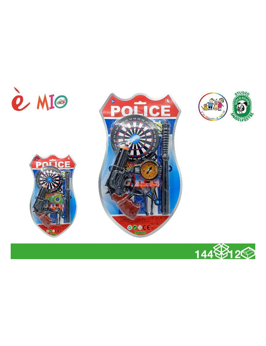PISTOLA POLIZIA CON ACCESS 6pz