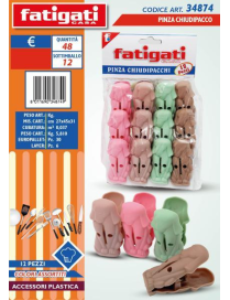 MOLLETTE CHIUDIPACCO 12 PEZZI