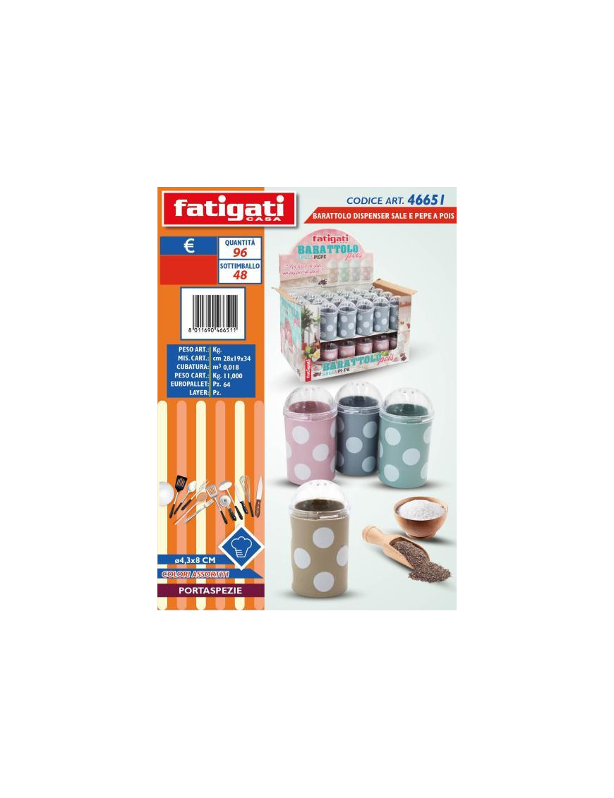 SALT/PEPPER DISPENSER 46651