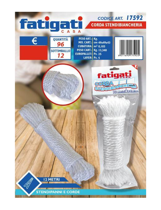 12m clothesline rope