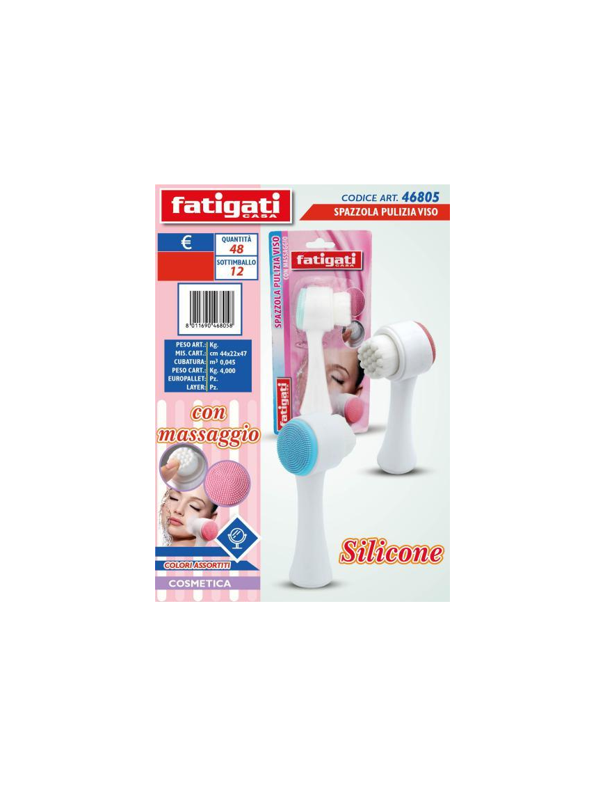 SPAZZOLA PULIZIA VISO SILICONE