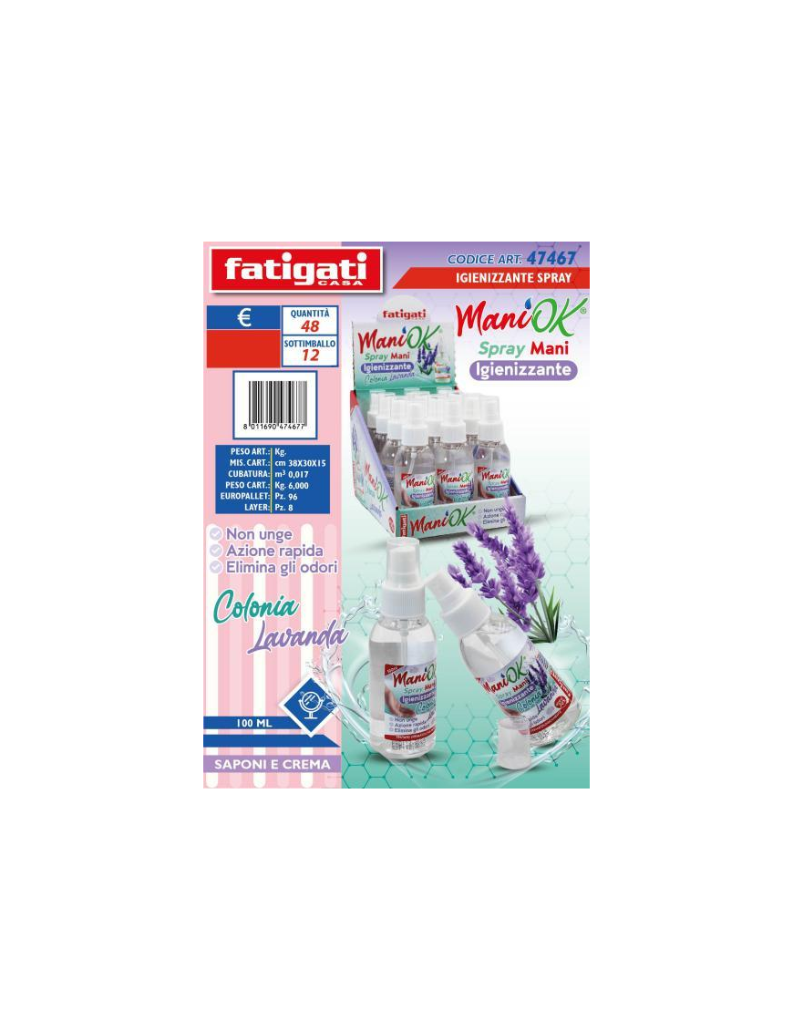 IGIENIZZANTE MANI 100ml LAVANDA