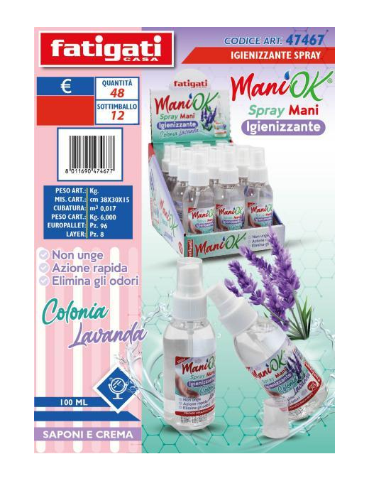 IGIENIZZANTE MANI 100ml LAVANDA