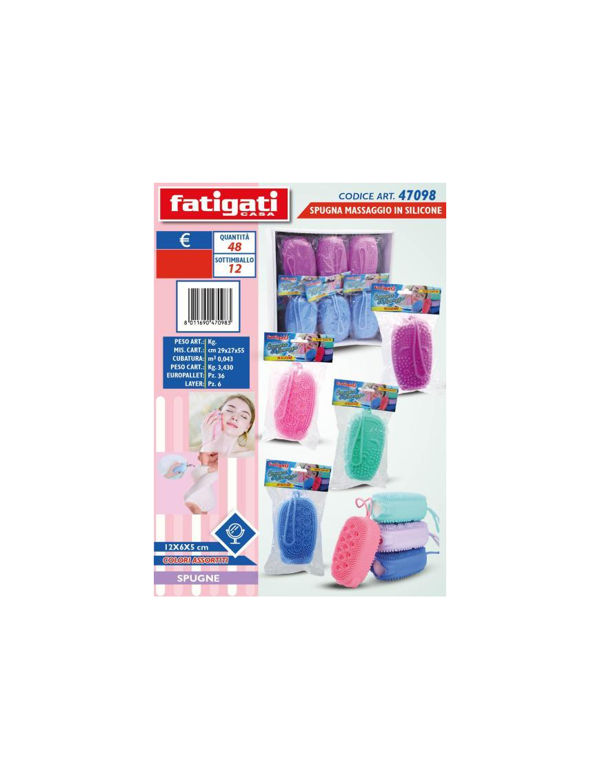 SPUGNA MASSAGGIO SILICONE