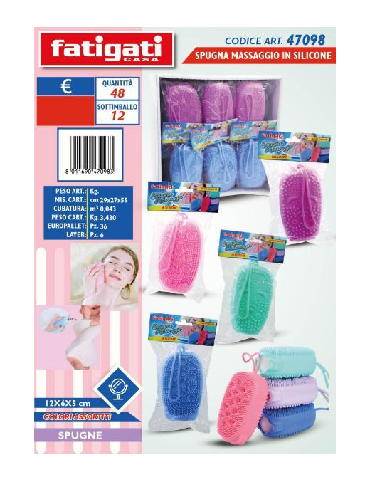 SPUGNA MASSAGGIO SILICONE