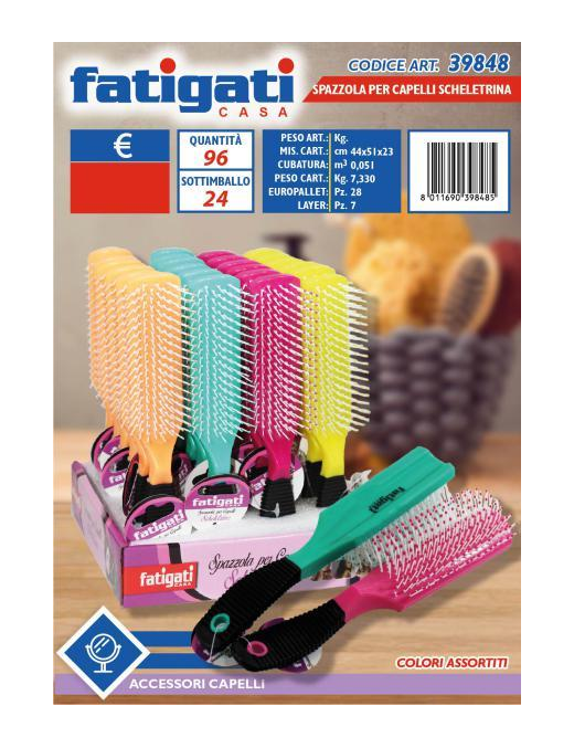 SPAZZOLA CAPELLI SCHELETRINA
