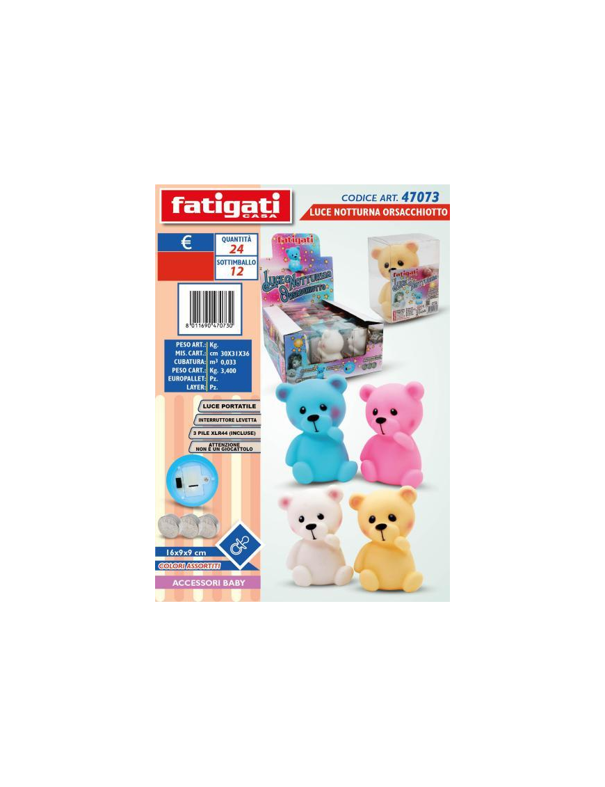 TEDDY BEAR NIGHT LIGHT