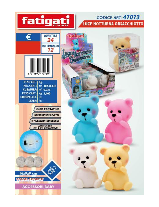 TEDDY BEAR NIGHT LIGHT