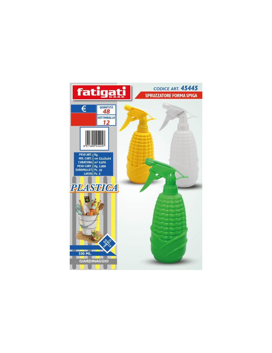 SPRUZZATORE PLASTICA 500ml SPIGA