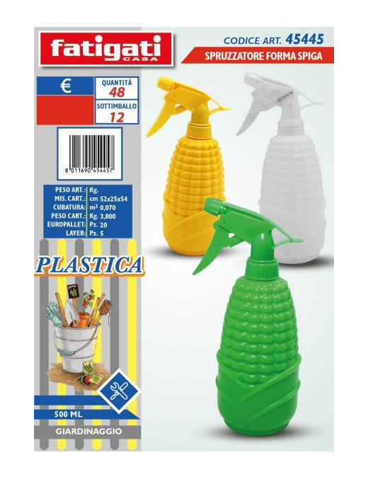 SPRUZZATORE PLASTICA 500ml SPIGA