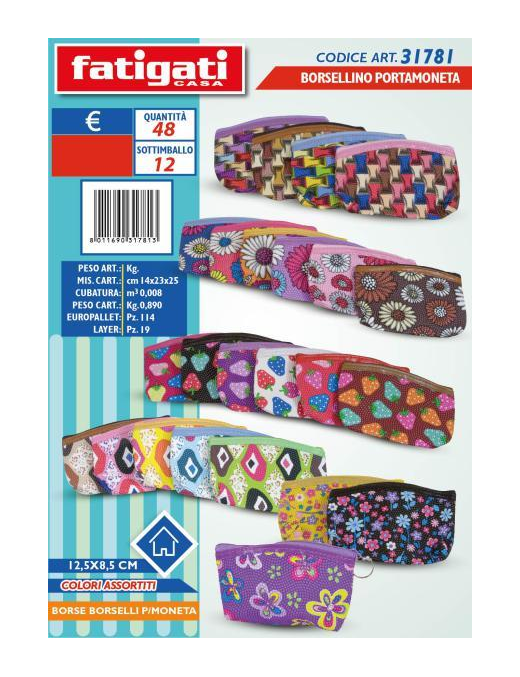 COIN PURSE ASS. 31781