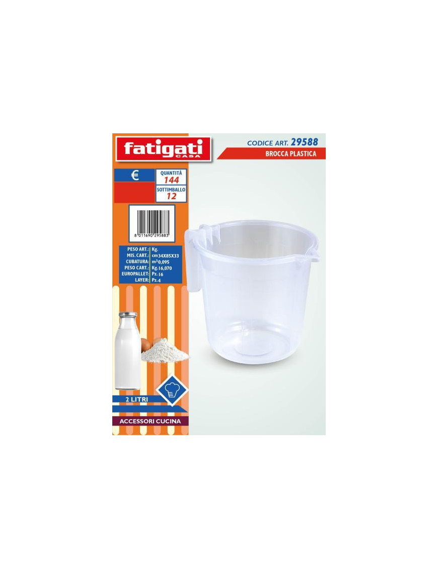BROCCA GRADUATA PLASTICA 2lt