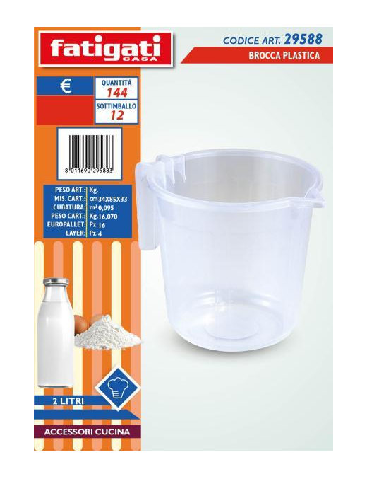 BROCCA GRADUATA PLASTICA 2lt