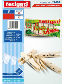 MOLLETTE BUCATO LEGNO JUMBO 12pz