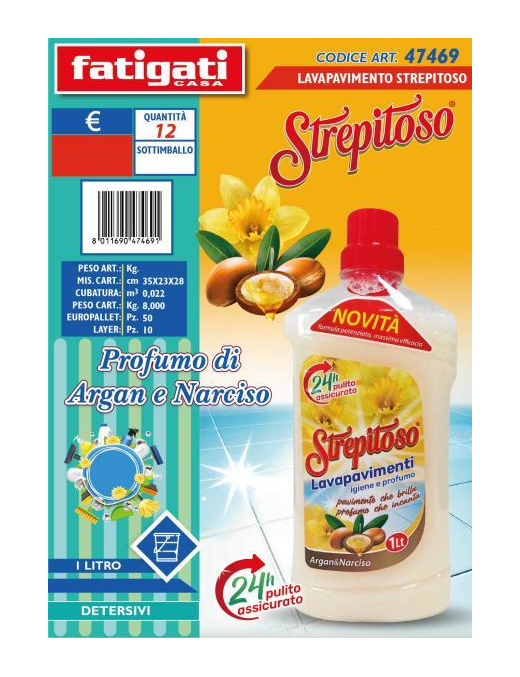 STREPITOSO LAVAPAVIMENTI 1lt ARGAN/NARCISO